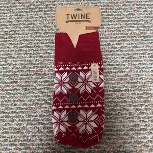 NEW Twine Brand Wool Holiday Wine Sweater